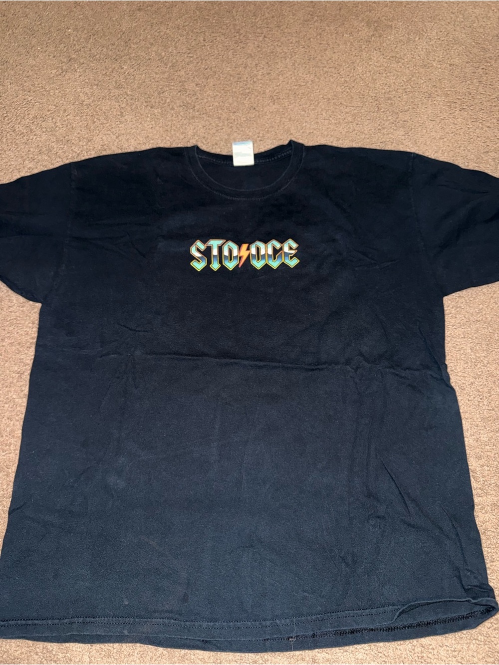 Vintage 3 Stooges acdc theme shirt